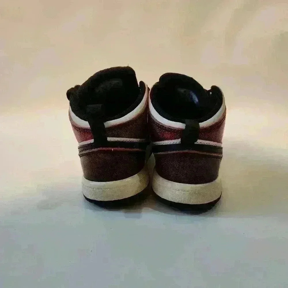 JORDAN 1 MID SE (TD) "WEAR AWAY CHICAGO" US 9 C red black - Picture 4 of 7